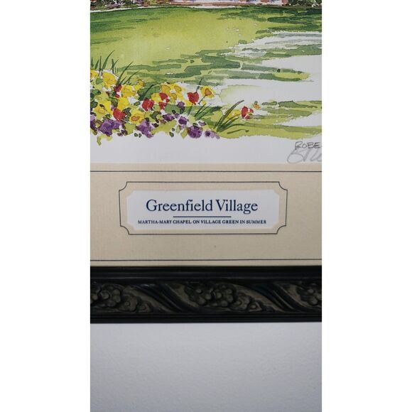 Signed Henry Ford Museum & Greenfield Village Watercolor Print By Gary Robertson - Picture 6 of 10